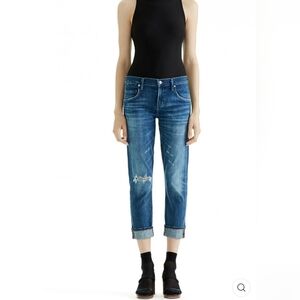 Agolde Isabel Slim Fit Boyfriend Starwood Slight Distressed Jeans Size 27